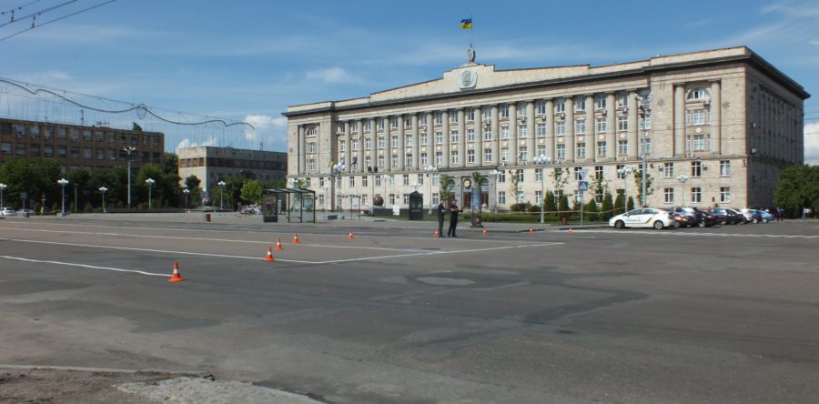 У Черкасах «замінували» Соборну площу