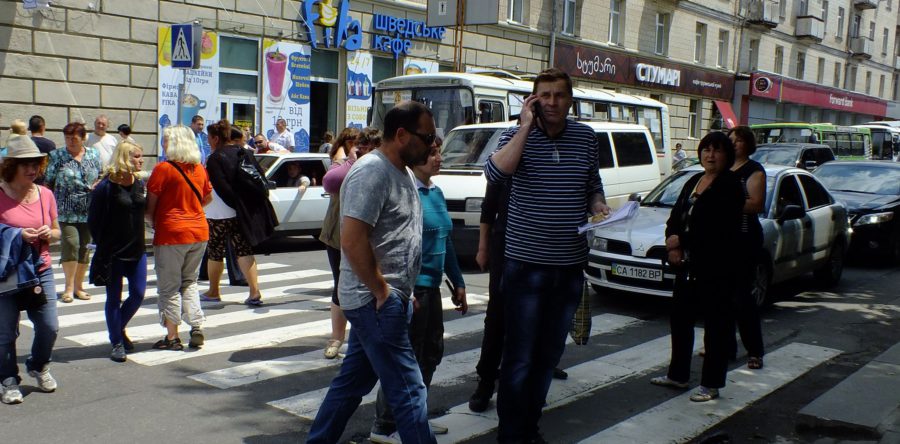Стихійники перекрили рух у центрі Черкас