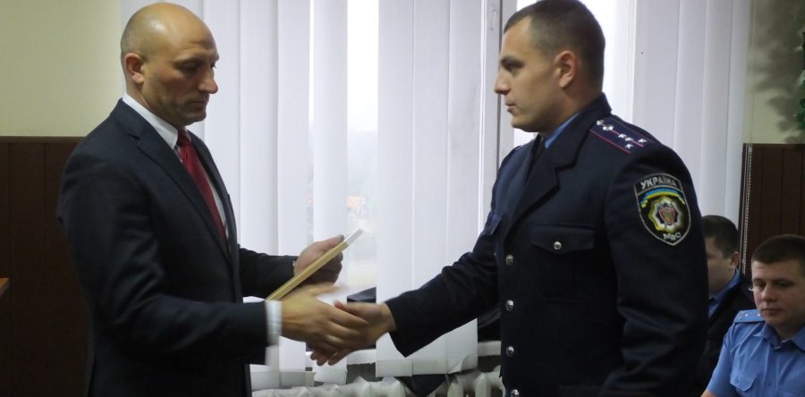 Міський голова привітав черкаську поліцію з Днем захисника України