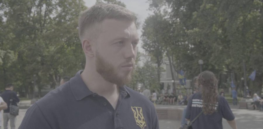 Черкаський Нацкорпус взяв участь у всеукраїнській акції під ВРУ