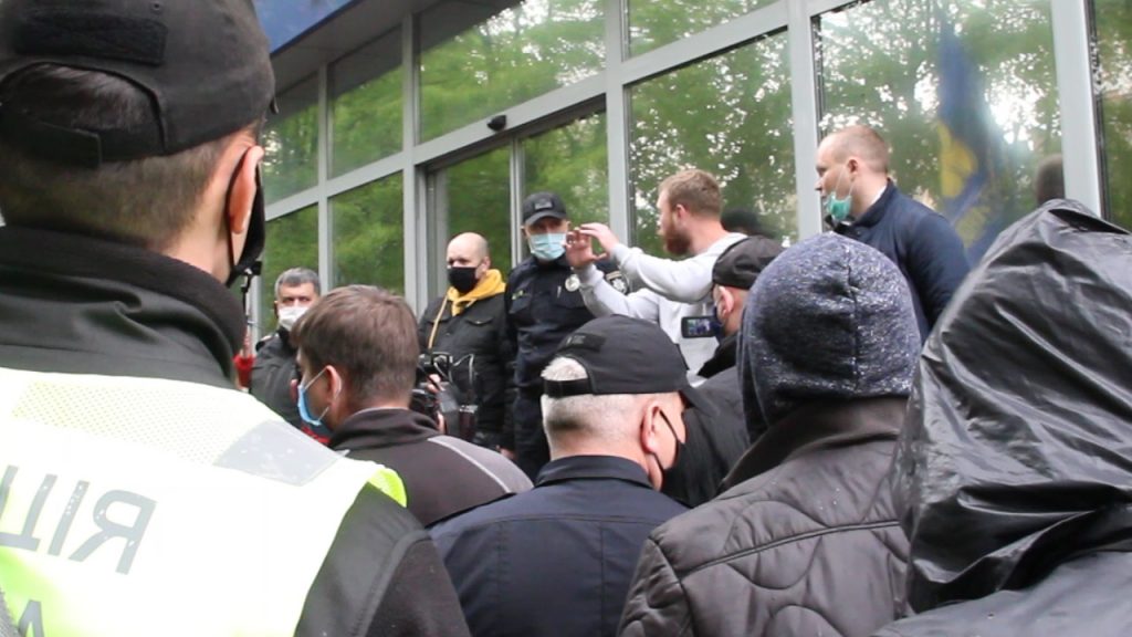 Дмитро Кухарчук, акція протесту, національний корпус