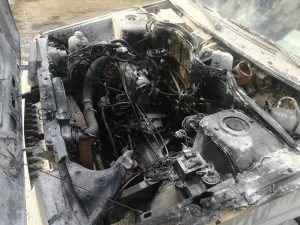 15 липня у Черкасах на вулиці Смілянській рятувальники ліквідували загоряння легкового автомобіля «Renault 11»
