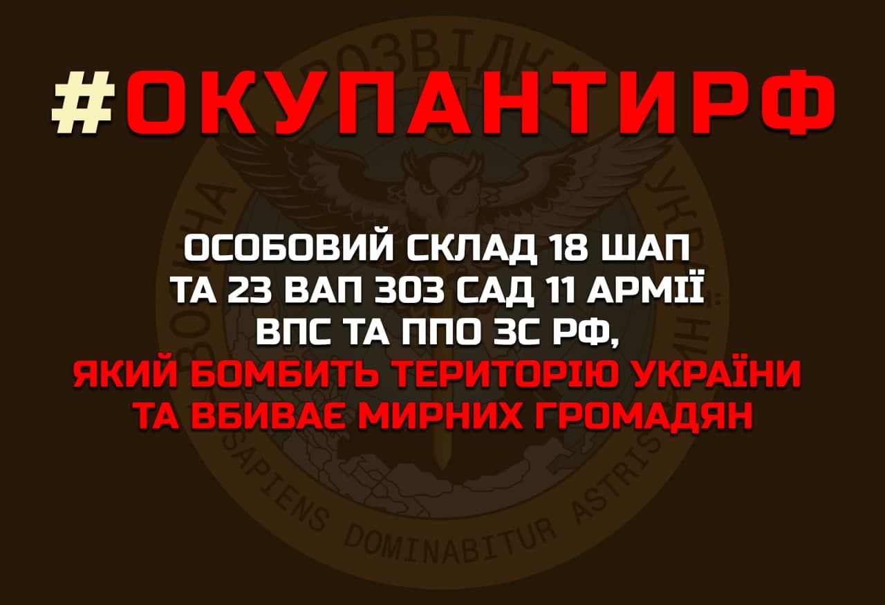 ГУР МО України оприлюднює списки особового складу 18 шап та 23 вап 303 сад  11 Армії ВПС та ППО ЗС РФ | Антена онлайн