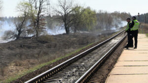 Ймовірний підпал: на Золотоніщині горіла суха рослинність