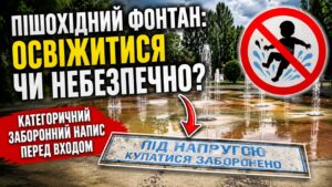 Відвідувачів сухого фонтану в Долині Троянд очікує несподіванка — категоричний заборонний напис перед входом. Чому?